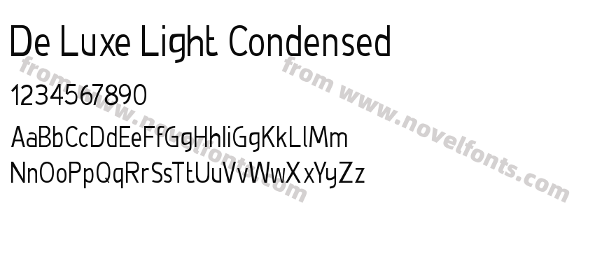 De Luxe Light CondensedPreview