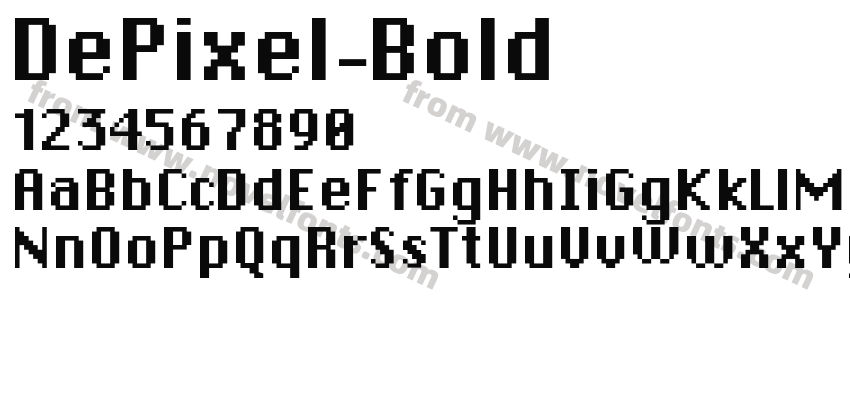 DePixel-BoldPreview