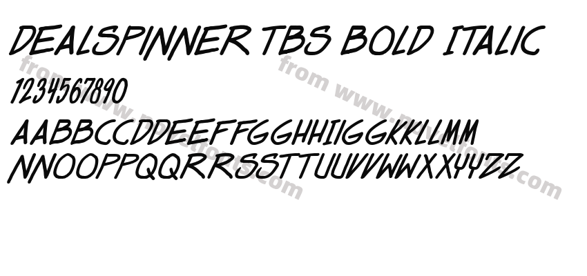 Dealspinner TBS Bold ItalicPreview