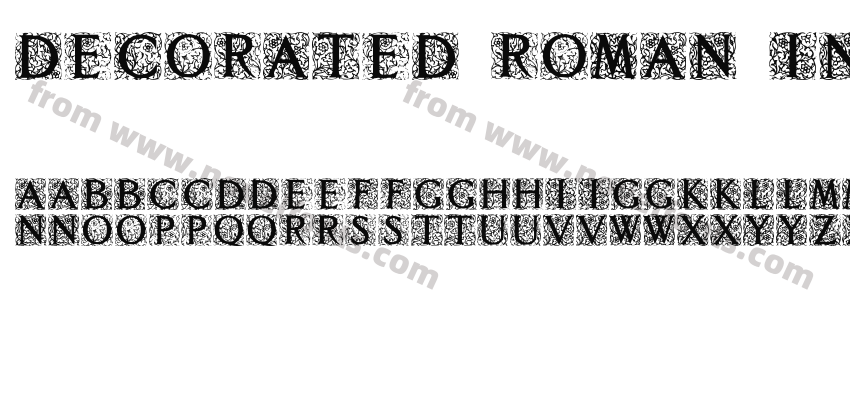 Decorated Roman InitialsPreview