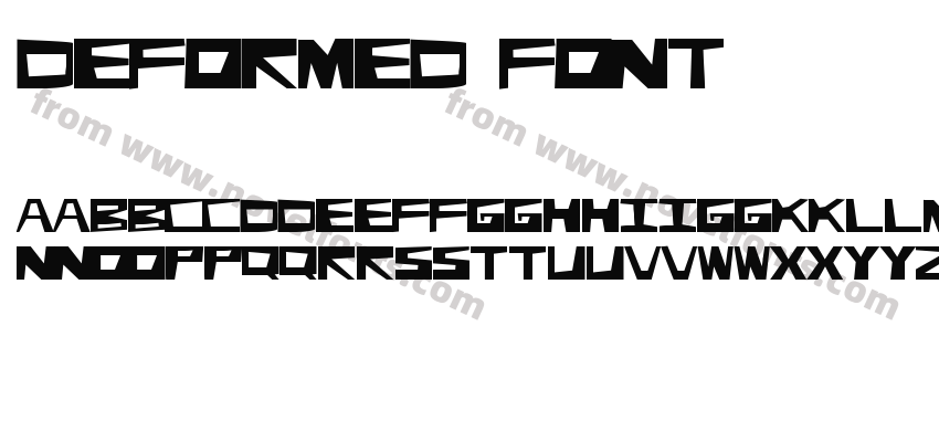 Deformed FontPreview