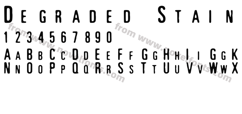 Degraded Stain MonospacePreview