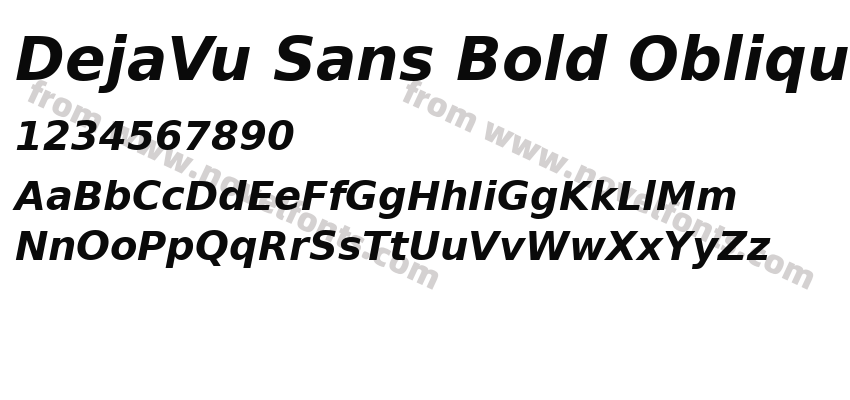 DejaVu Sans Bold ObliquePreview