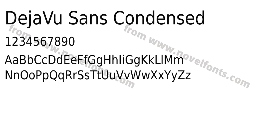 DejaVu Sans CondensedPreview