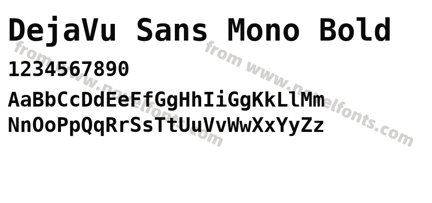 DejaVu Sans Mono BoldPreview