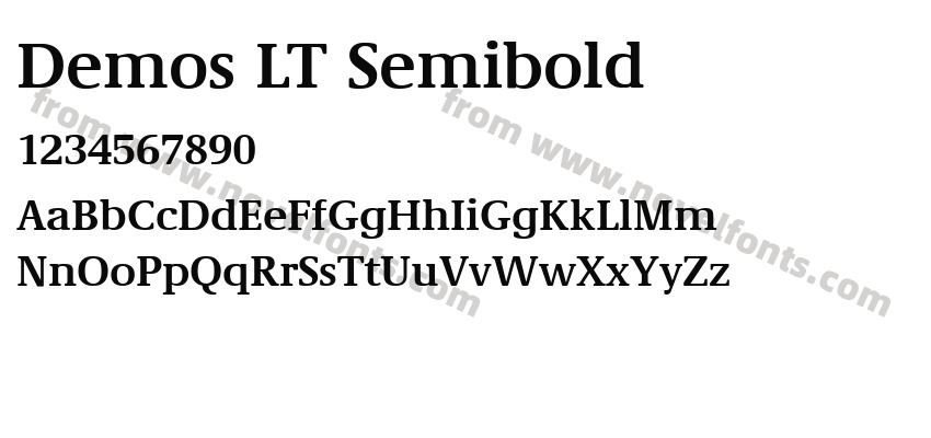 Demos LT SemiboldPreview