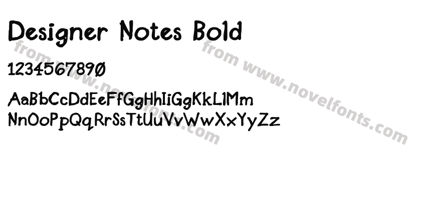 Designer Notes BoldPreview