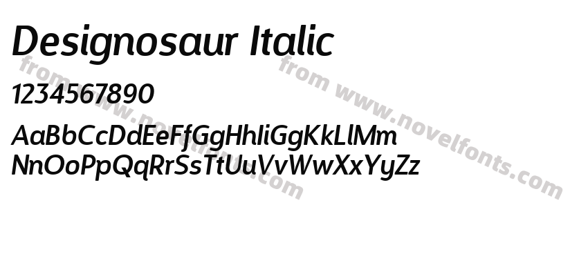 Designosaur ItalicPreview