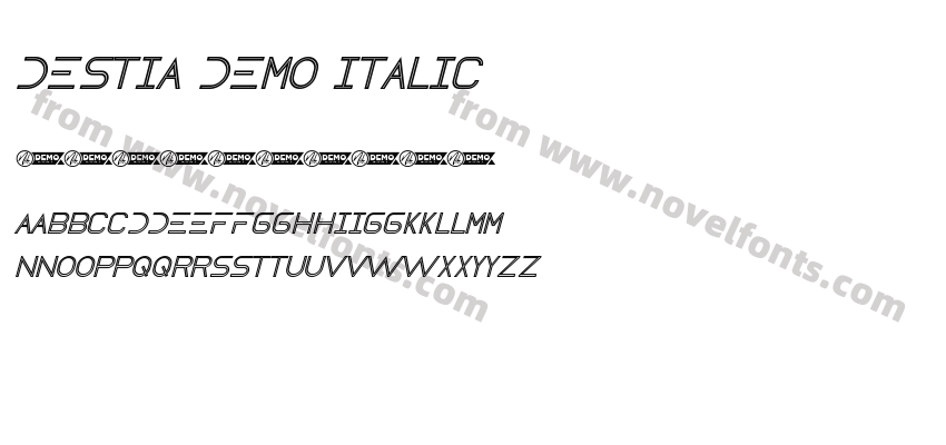 Destia Demo ItalicPreview