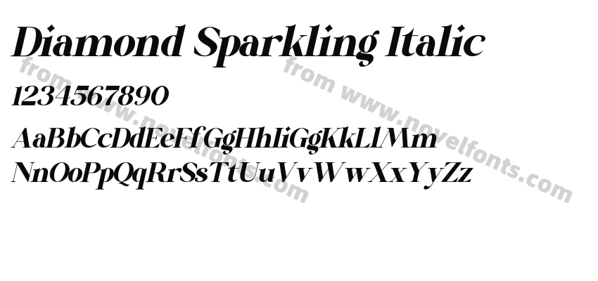 Diamond Sparkling ItalicPreview