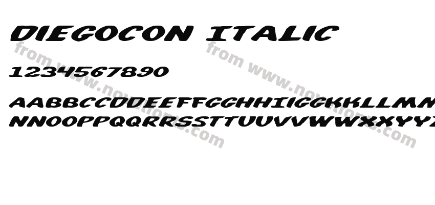 DiegoCon ItalicPreview