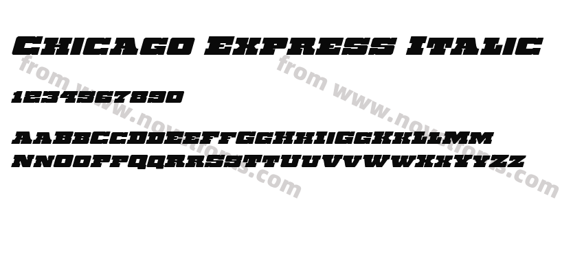 Chicago Express ItalicPreview