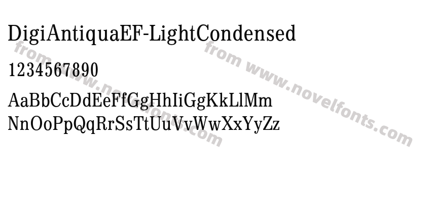 DigiAntiquaEF-LightCondensedPreview