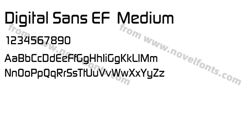 Digital Sans EF  MediumPreview