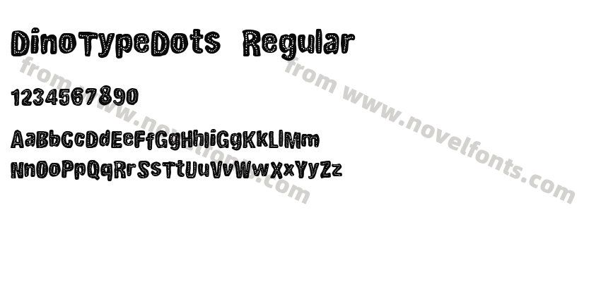 DinoTypeDots RegularPreview