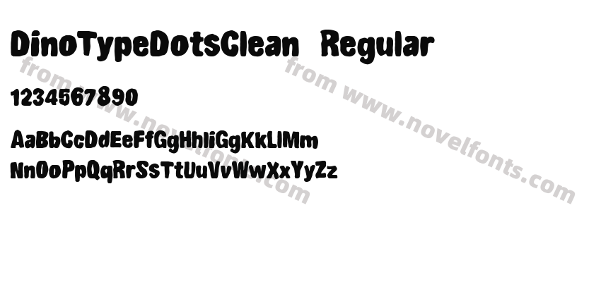 DinoTypeDotsClean RegularPreview