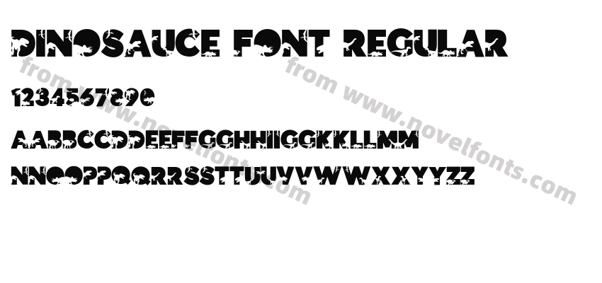 Dinosauce Font RegularPreview