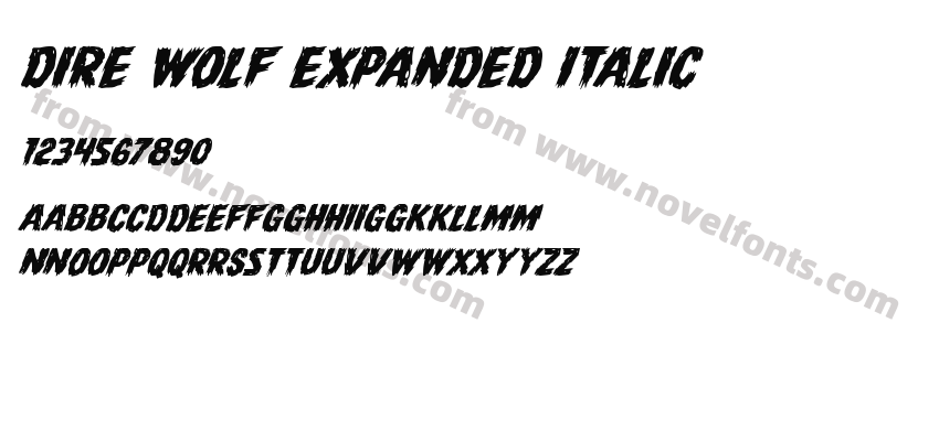 Dire Wolf Expanded ItalicPreview