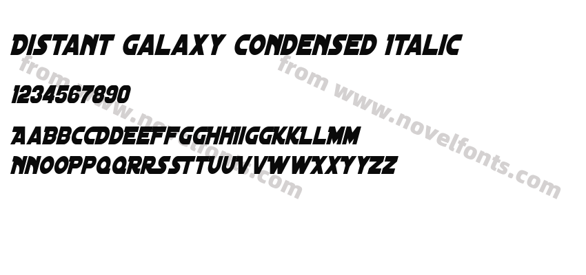 Distant Galaxy Condensed ItalicPreview