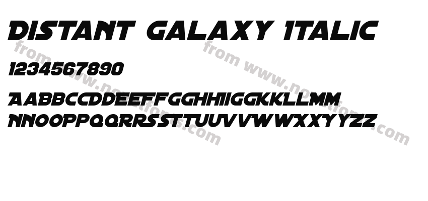 Distant Galaxy ItalicPreview