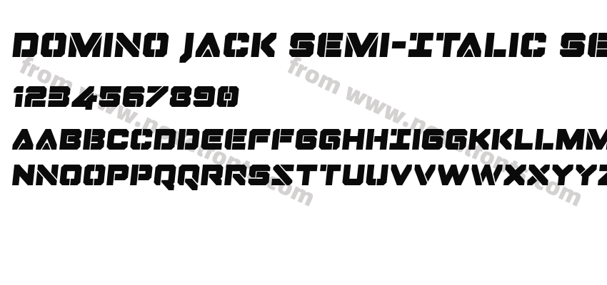 Domino Jack Semi-Italic Semi-ItalicPreview