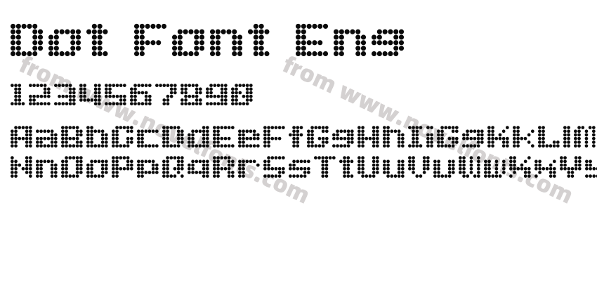 Dot Font EngPreview