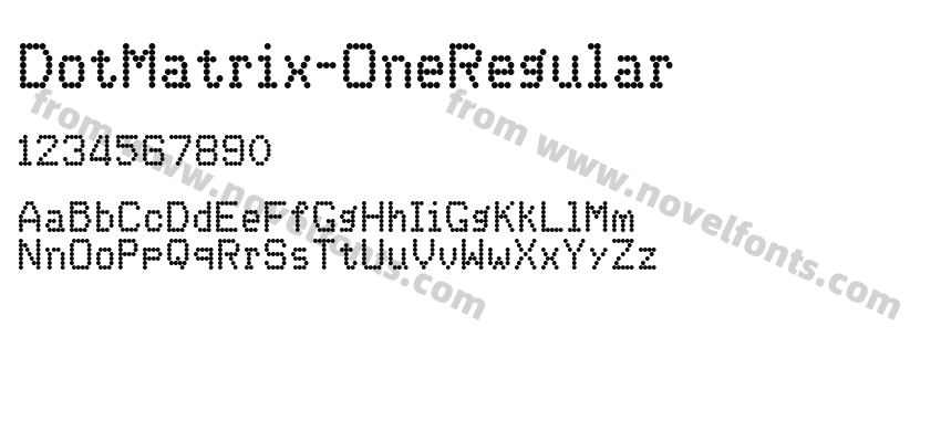 DotMatrix-OneRegularPreview