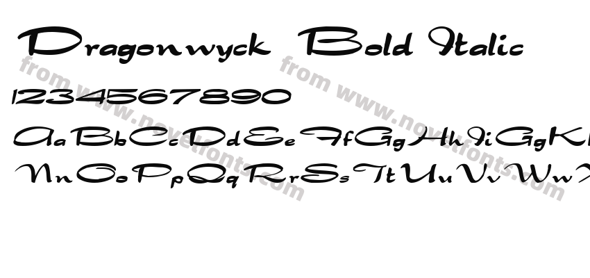 Dragonwyck  Bold ItalicPreview