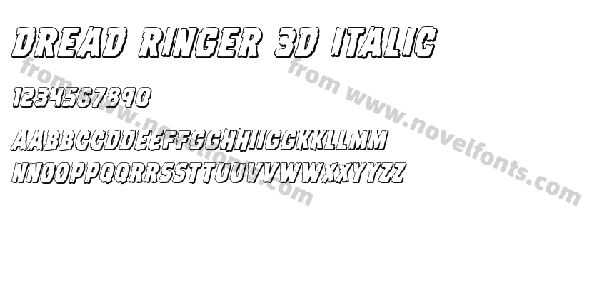 Dread Ringer 3D ItalicPreview