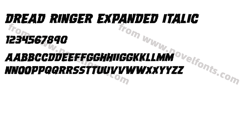 Dread Ringer Expanded ItalicPreview