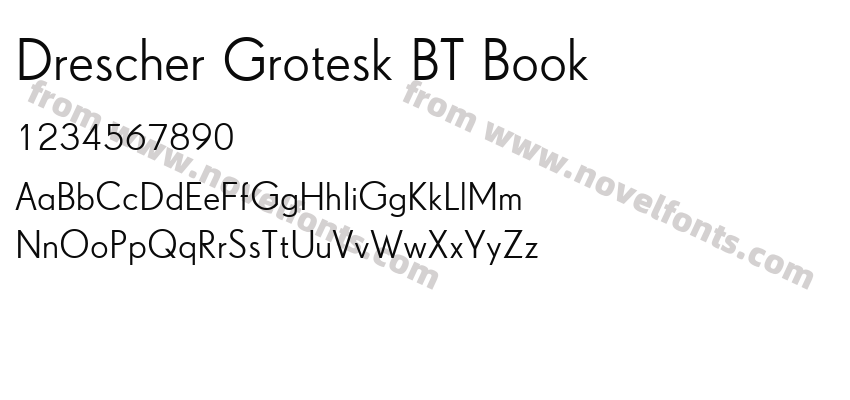 Drescher Grotesk BT BookPreview