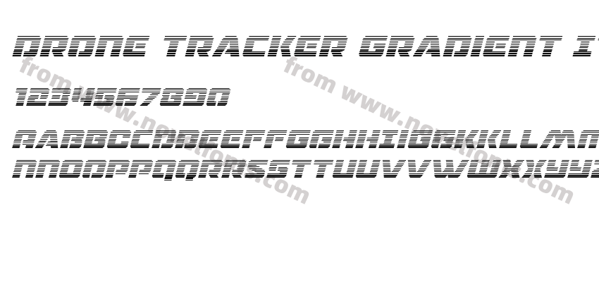 Drone Tracker Gradient ItalicPreview