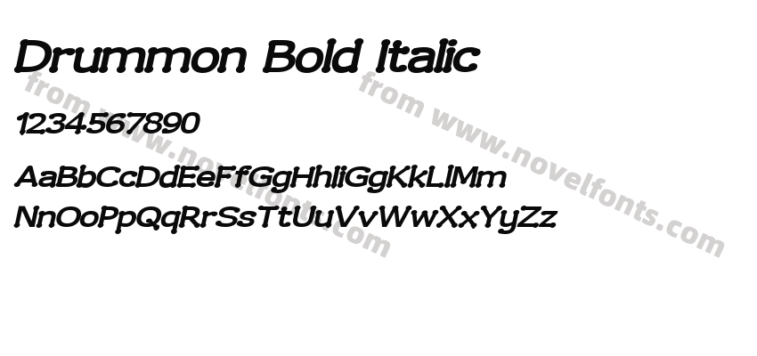 Drummon Bold ItalicPreview