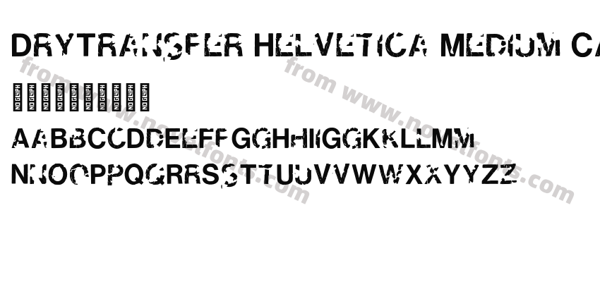 DryTransfer Helvetica Medium CapsPreview