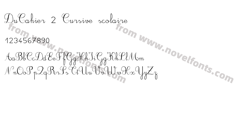 DuCahier 2 Cursive scolairePreview