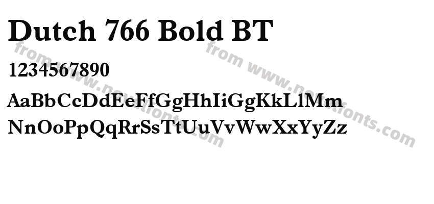 Dutch 766 Bold BTPreview