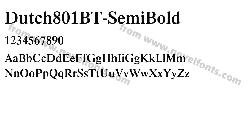 Dutch801BT-SemiBoldPreview