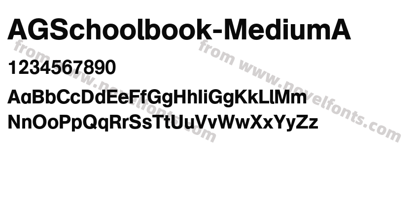 AGSchoolbook-MediumAPreview