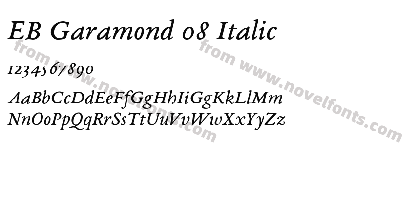 EB Garamond 08 ItalicPreview