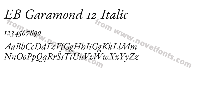 EB Garamond 12 ItalicPreview