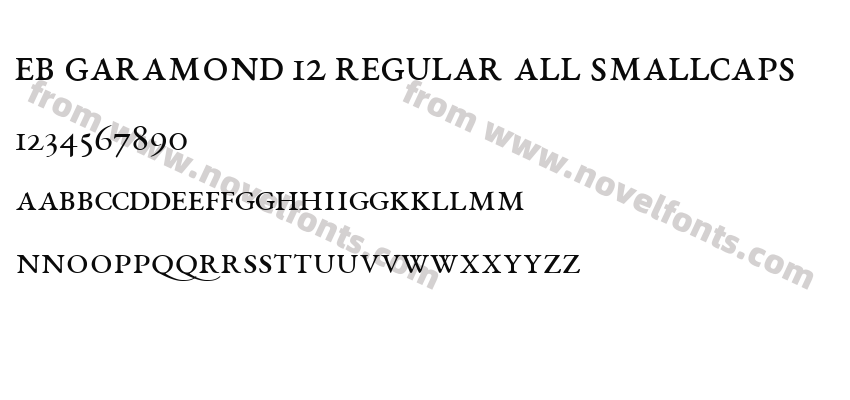 EB Garamond 12 Regular All SmallCapsPreview