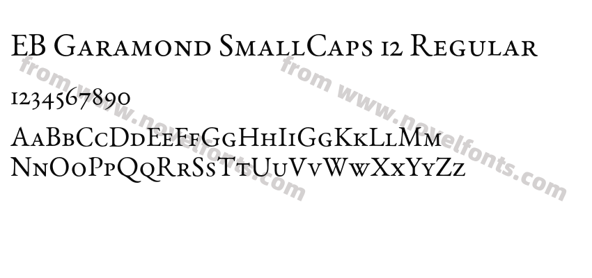 EB Garamond SmallCaps 12 RegularPreview