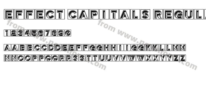 Effect Capitals RegularPreview