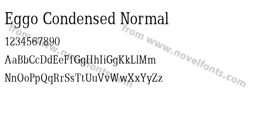 Eggo Condensed NormalPreview