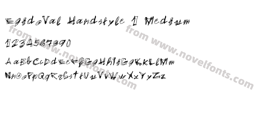 EgidoVal Handstyle 1 MediumPreview