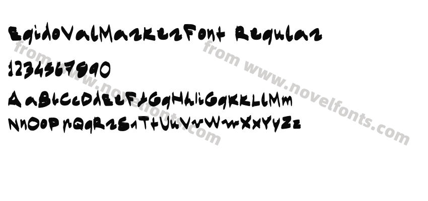 EgidoValMarkerFont RegularPreview