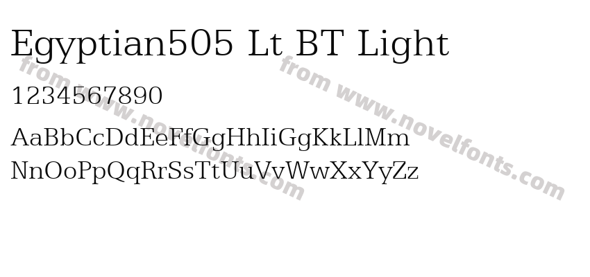 Egyptian505 Lt BT LightPreview