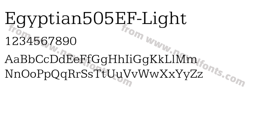 Egyptian505EF-LightPreview