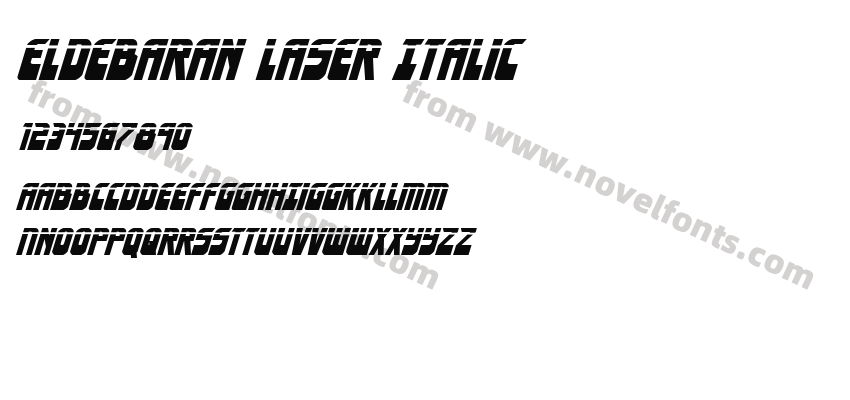 Eldebaran Laser ItalicPreview