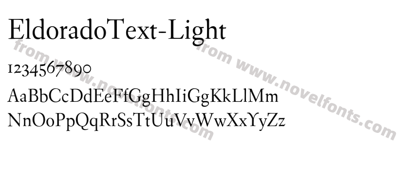 EldoradoText-LightPreview